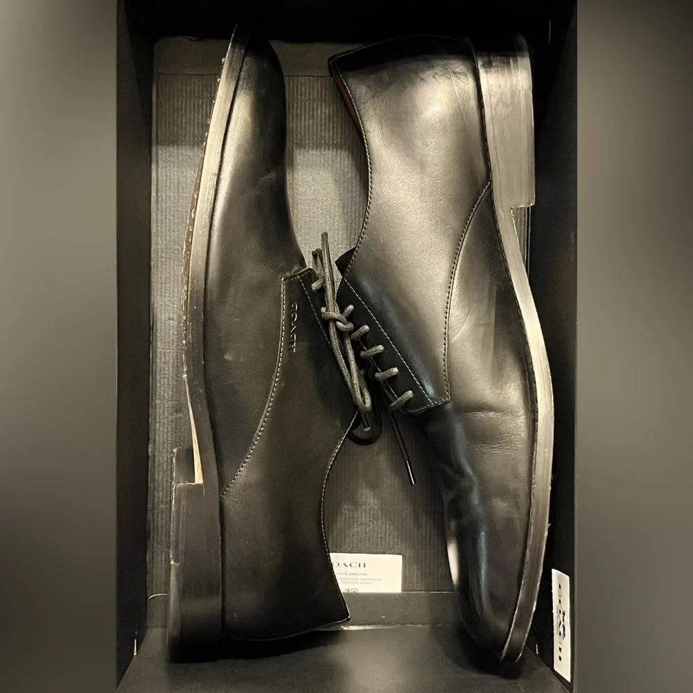 Coach Men's Davi Derby SIZE: 12D COLOR Black